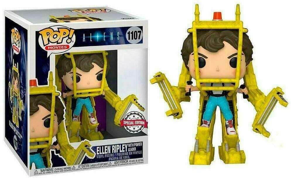 Ellen Ripley With Power Loader #1107 Aliens Funko Pop Special Edition box and figure