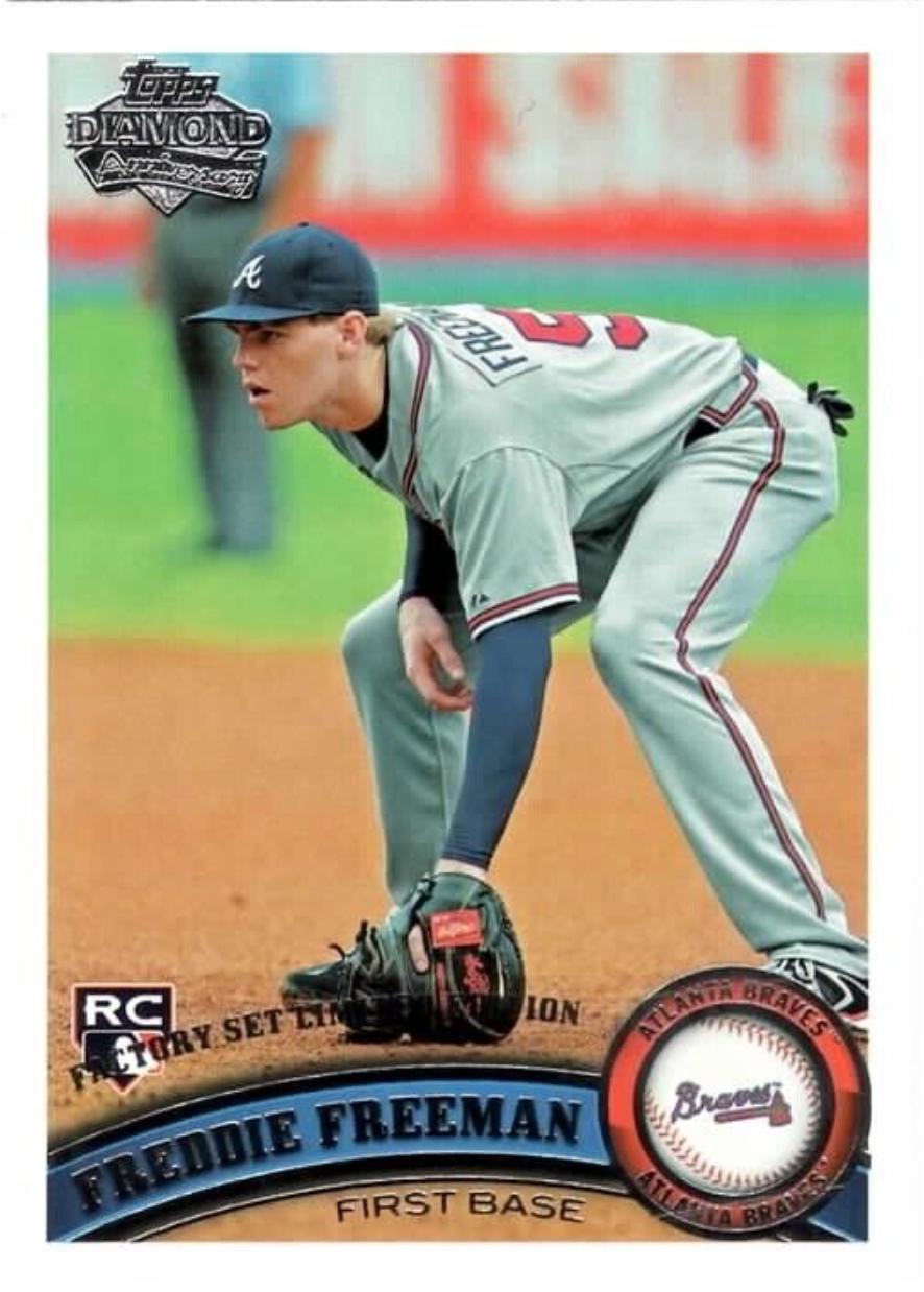 Freddie Freeman #145 Baseball Cards 2011 Topps Diamond Anniversary Factory Set Limited Edition