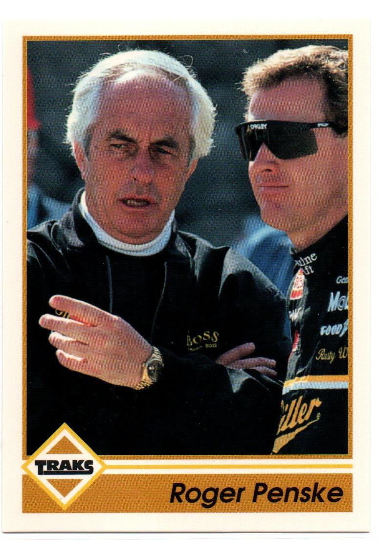 Roger Penske #37 Racing Cards 1992 Traks NASCAR