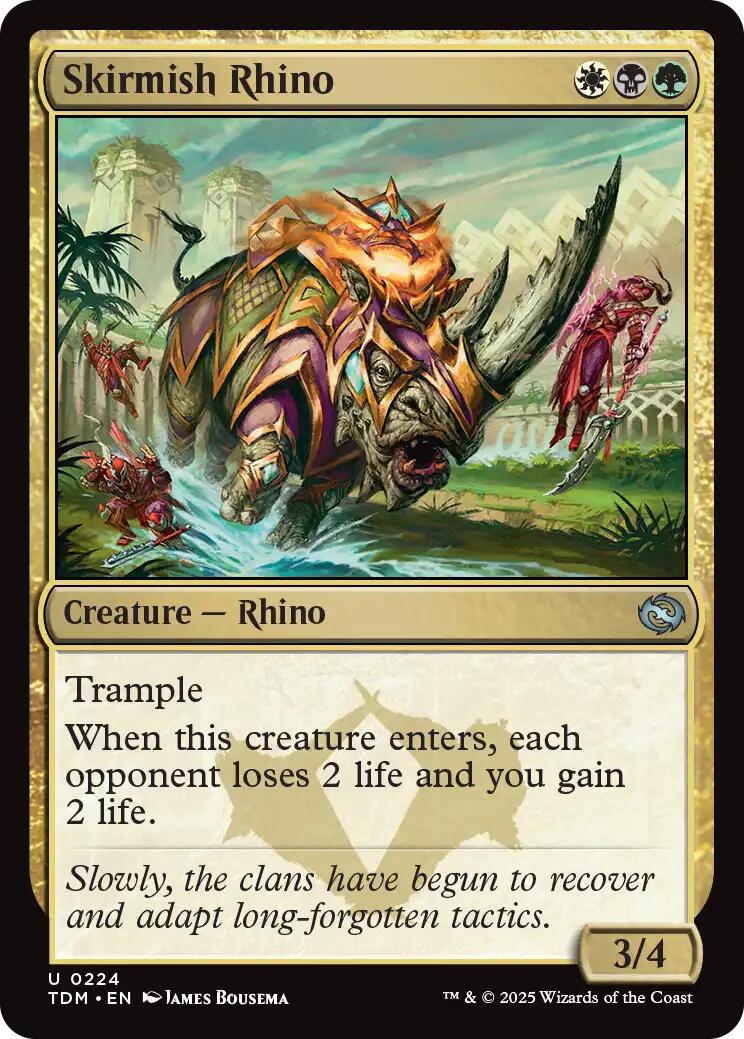 Skirmish Rhino #224 Magic Tarkir: Dragonstorm