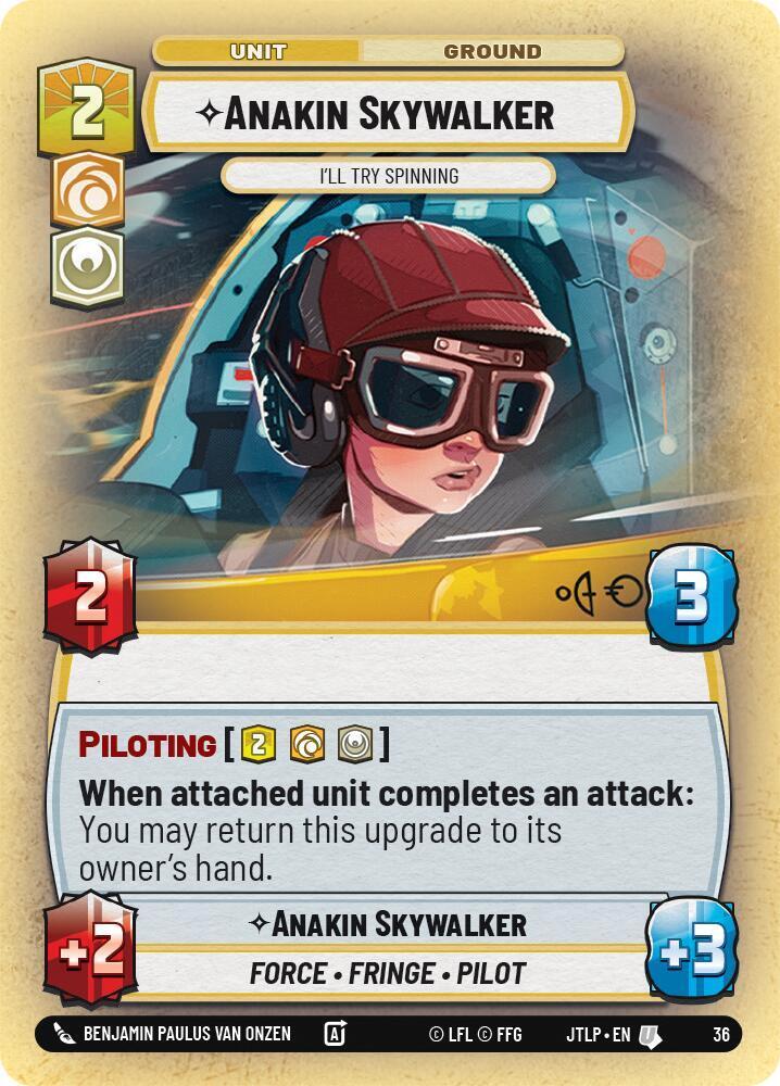 Anakin Skywalker - I'll Try Spinning [Weekly Play Promo Foil] #36