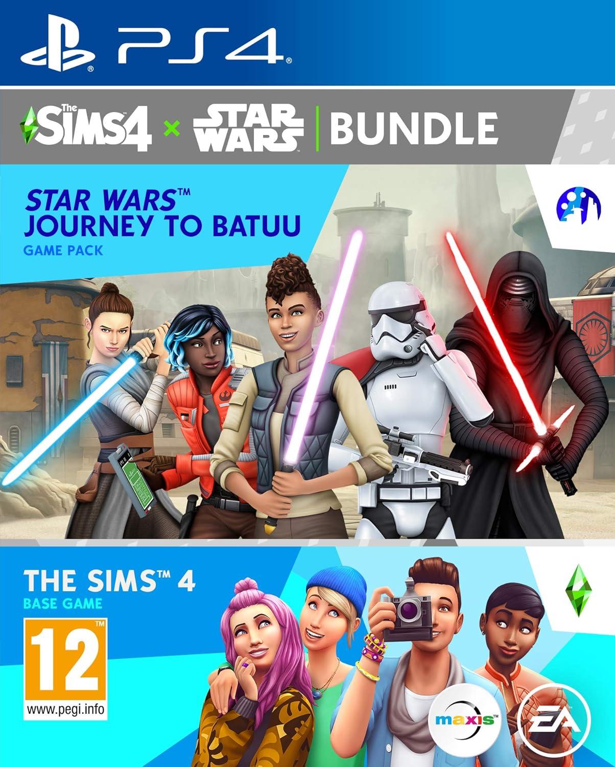 Carátula de The Sims 4 X Star Wars Bundle - Journey To Batuu para PS4 (edición PAL España)