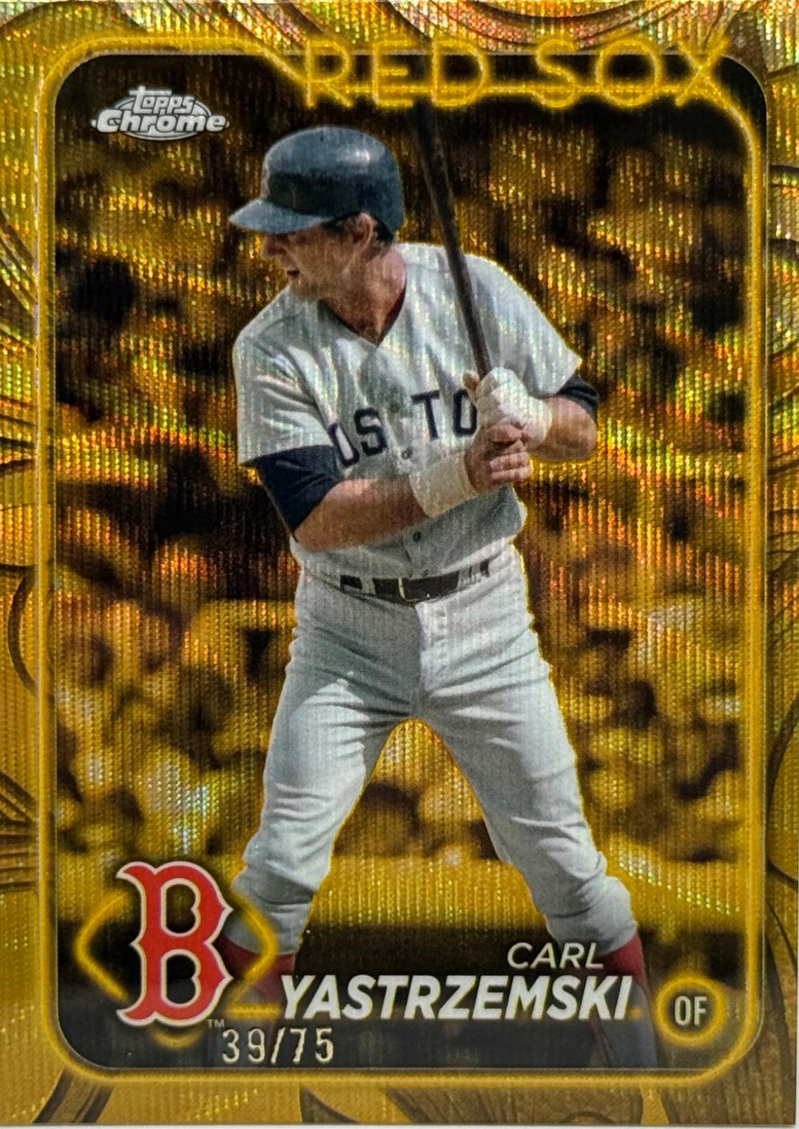 Carl Yastrzemski [Gold Wave Refractor] #90