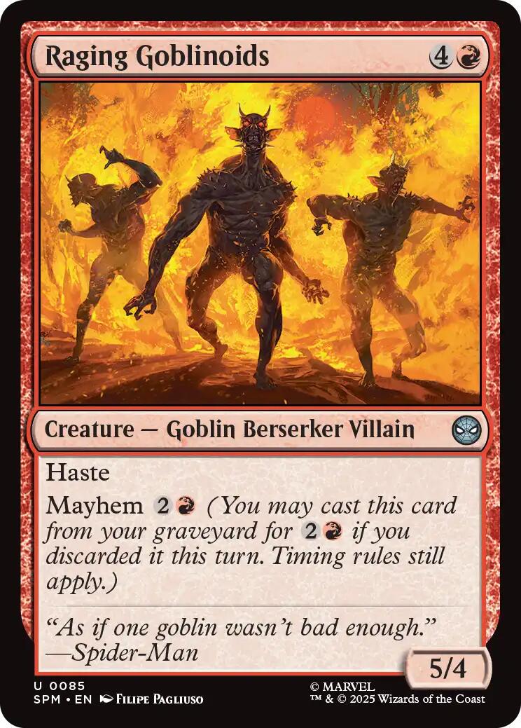 Raging Goblinoids (Magic Marvel Spider-Man)