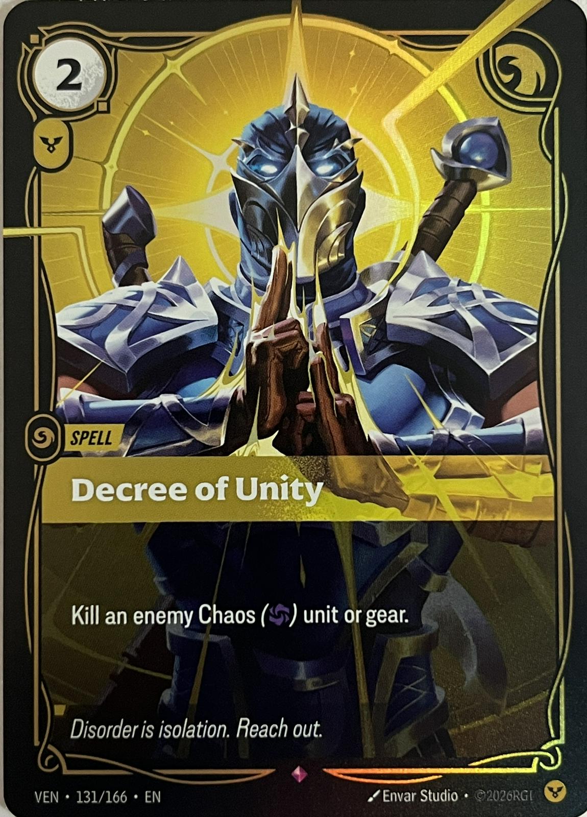Decree of Unity [Foil] condition prices
