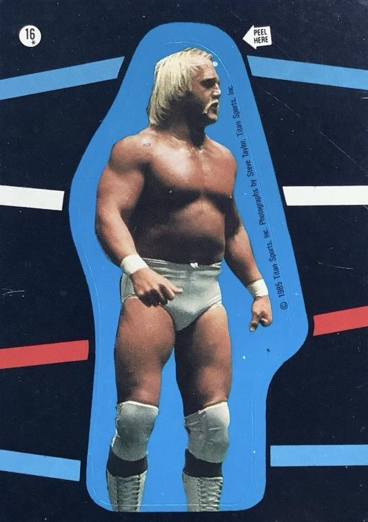 Hulk Hogan #16 Wrestling Cards 1985 Topps WWF Stickers