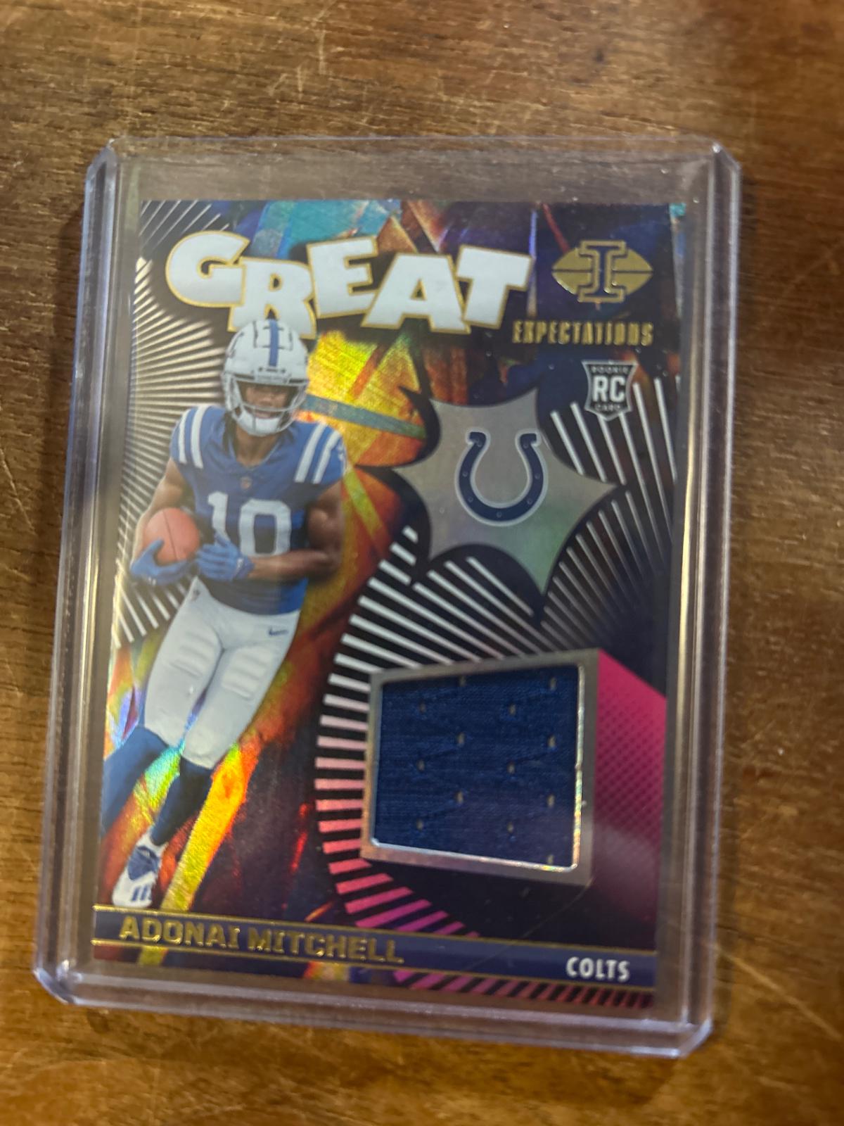 Adonai Mitchell #GE-AML Football Cards 2024 Panini Illusions Great Expectations