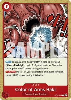 Color of Arms Haki OP12-019