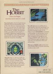 US Book Edition Back Cover | The Hobbit Commodore 64