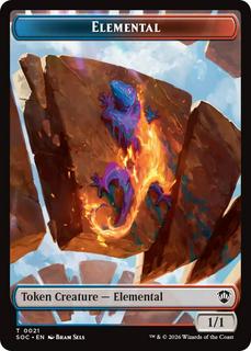 Elemental // Phyrexian Myr Double-Sided Token