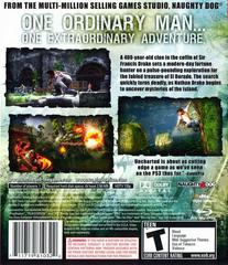 Back Cover | Uncharted Drake's Fortune Playstation 3