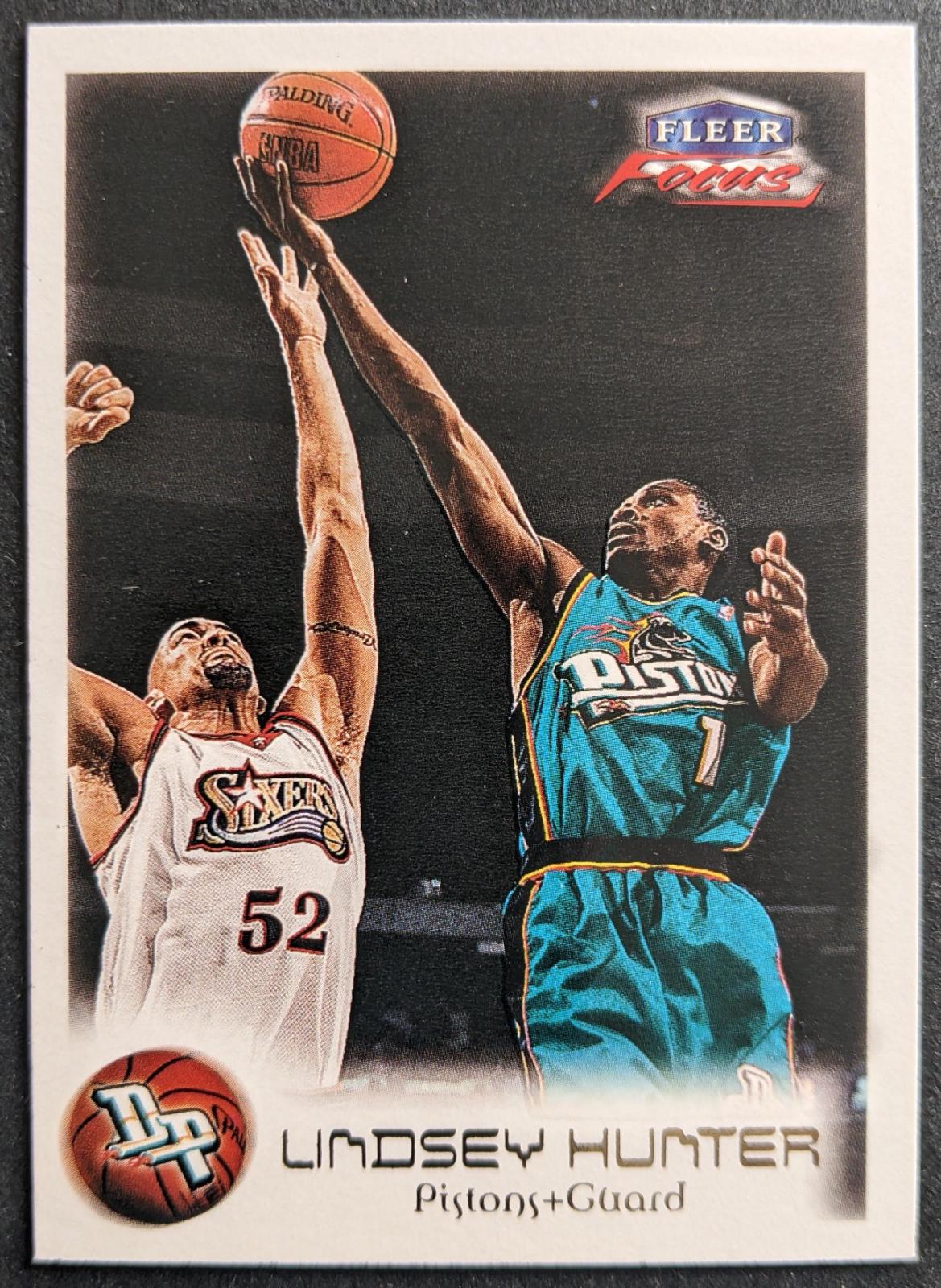 Lindsey Hunter #8 Basketball Cards 1999 Fleer Focus