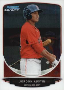Jordon Austin #54 2013 Bowman Chrome Mini Baseball