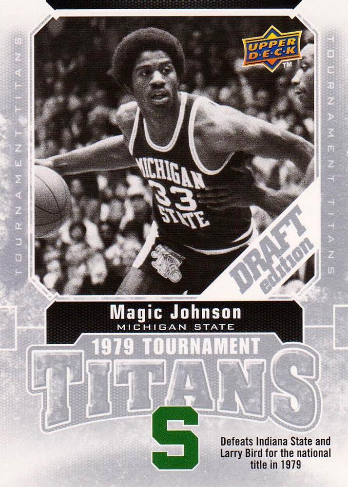 Magic Johnson #TT-MJ Basketball Cards 2009 Upper Deck Draft Edition Tournament Titans