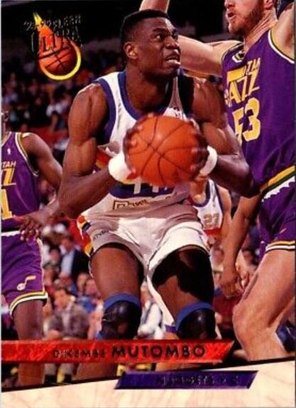 Dikembe Mutombo #52 Basketball Cards 1993 Ultra