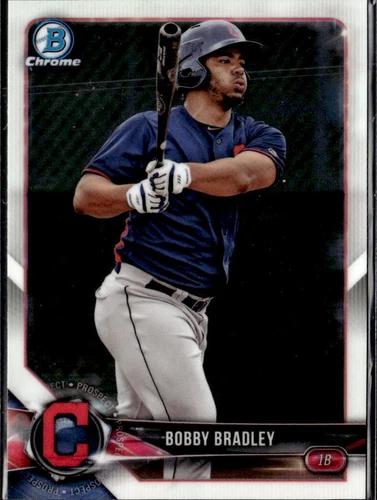 Bobby Bradley #BCP-24 2018 Bowman Chrome Prospects Baseball