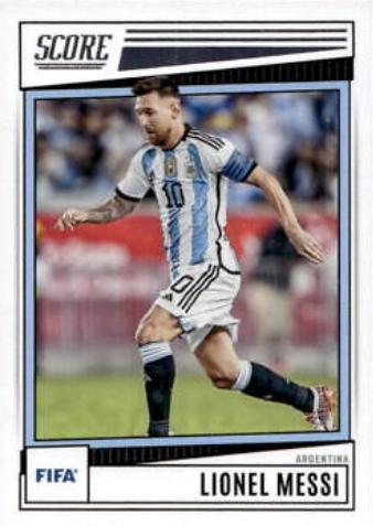Lionel Messi #15 Soccer Cards 2022 Panini Score FIFA