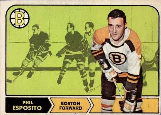 Phil Esposito #7 Hockey Cards 1968 O-Pee-Chee