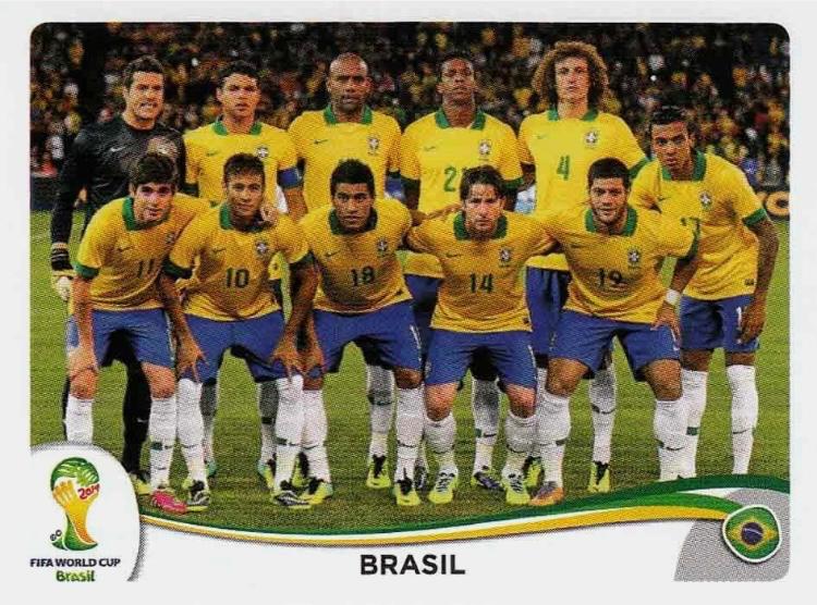 Brasil #33 Soccer Cards 2014 Panini World Cup Stickers