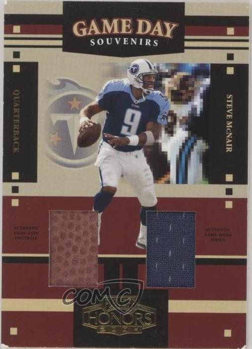 Steve McNair #GS-23 Football Cards 2004 Playoff Honors Game Day Souvenirs