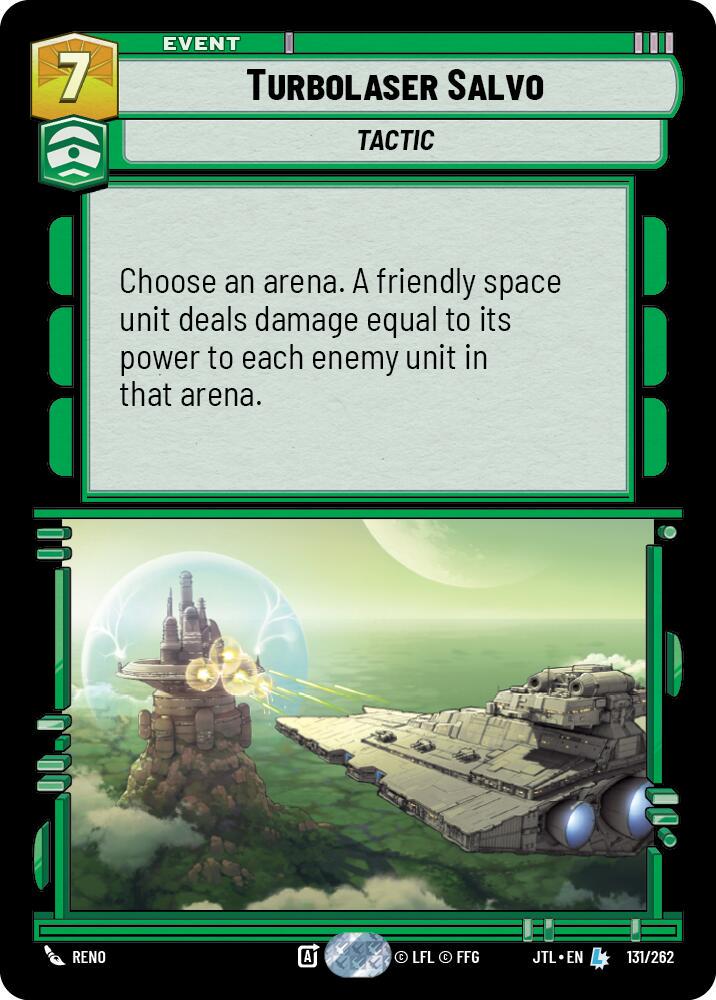 Turbolaser Salvo #131 Star Wars Unlimited: Jump to Lightspeed