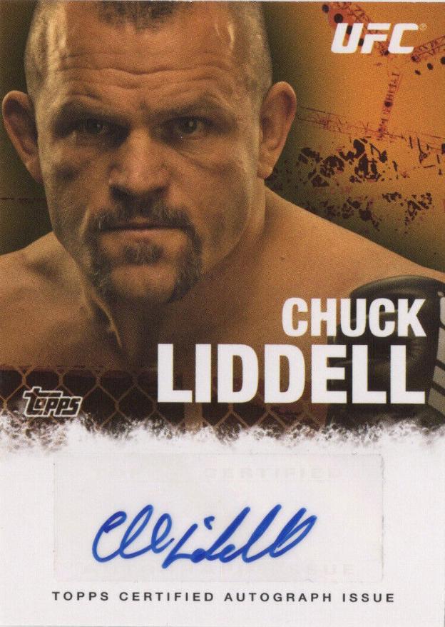 Chuck Liddell #FA-CL Ufc Cards 2010 Topps UFC Autographs
