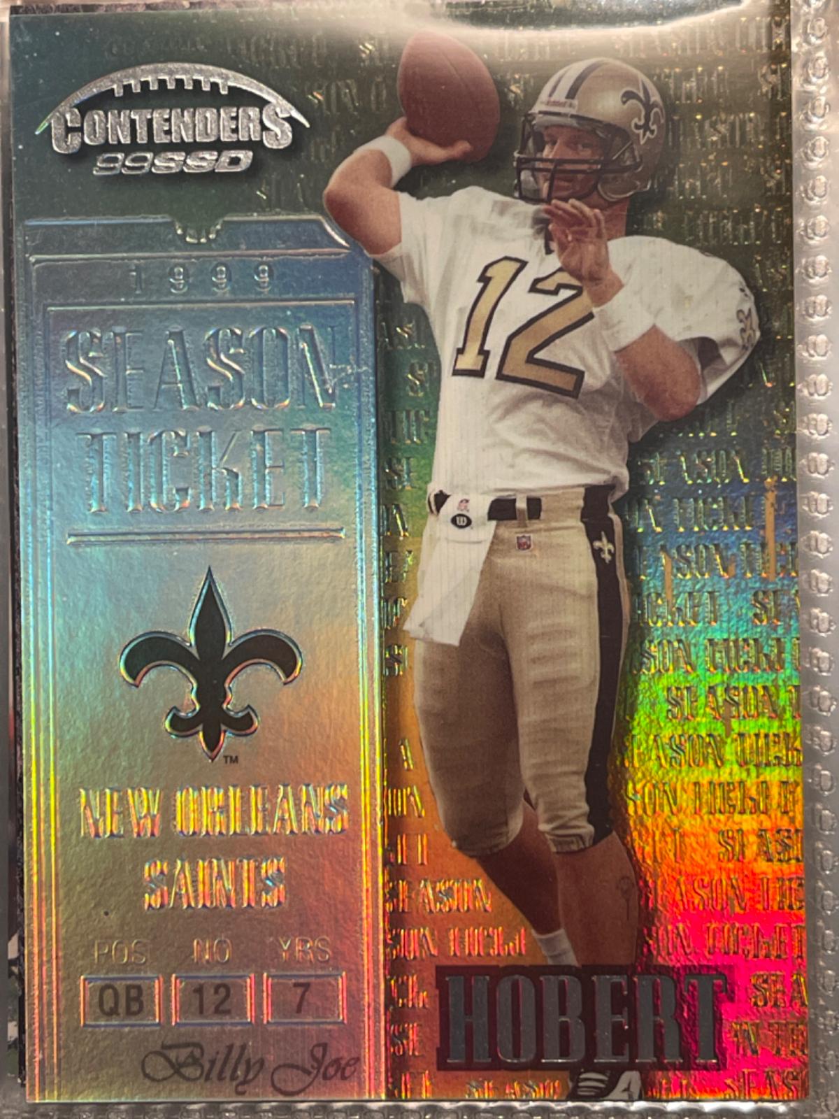 Billy Joe Hobert #60 1999 Playoff Contenders Football