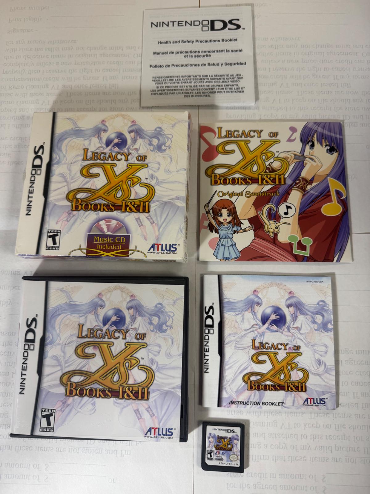 Legacy Of Ys: Books I & II [Launch Edition] | Item, Box, and Manual ...
