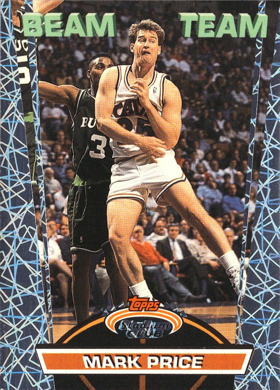 Mark Price #13 1992-93 Stadium Club Basketball Beam Team