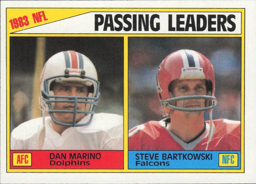 1984 Passing Leaders: Marino / Bartkowski #202