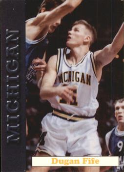 Dugan Fife #13 1992 Michigan Wolverines Basketball