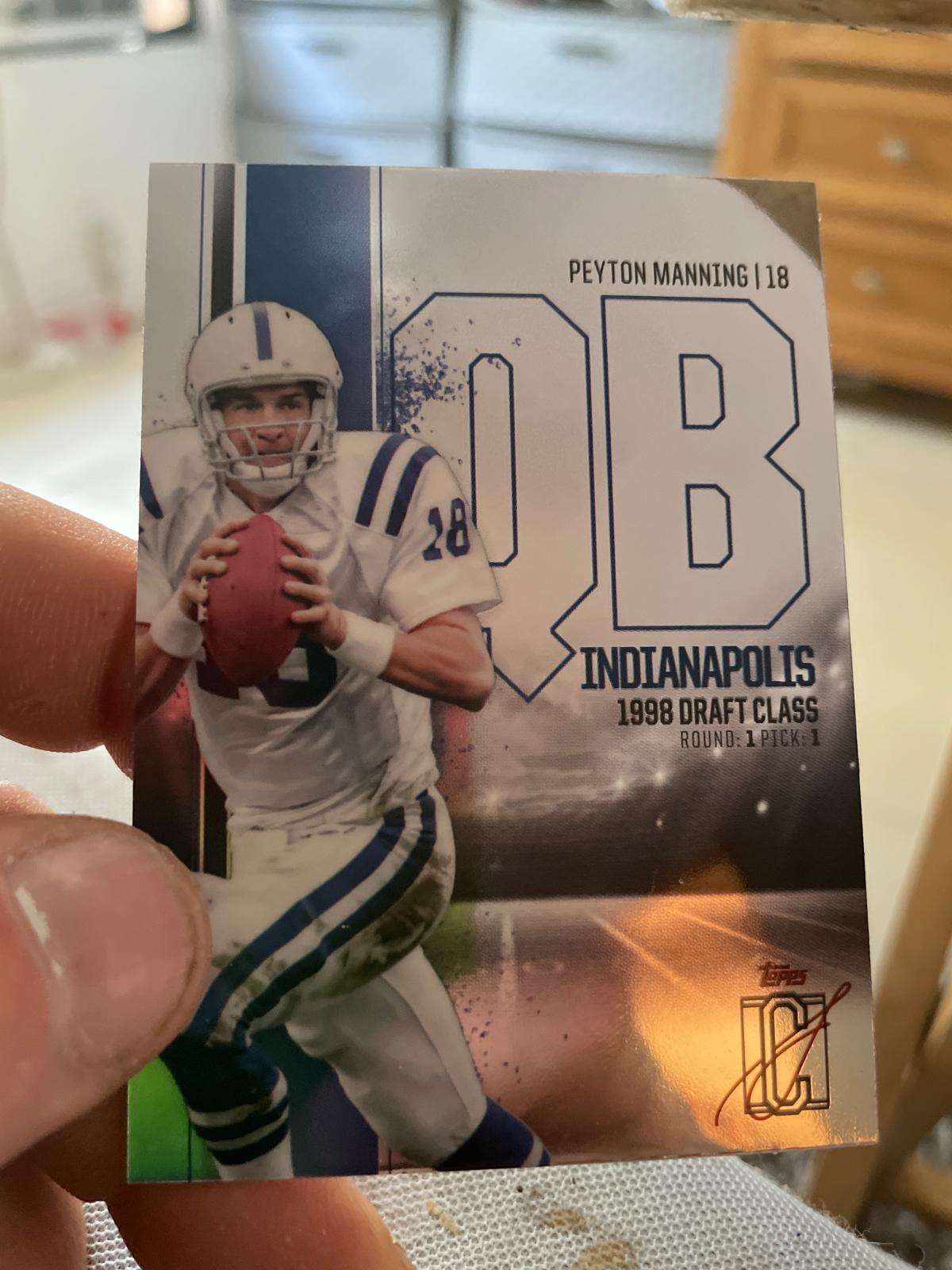 Peyton Manning #BCV-20 Football Cards 2024 Topps Signature Class Veteran Chrome Variation