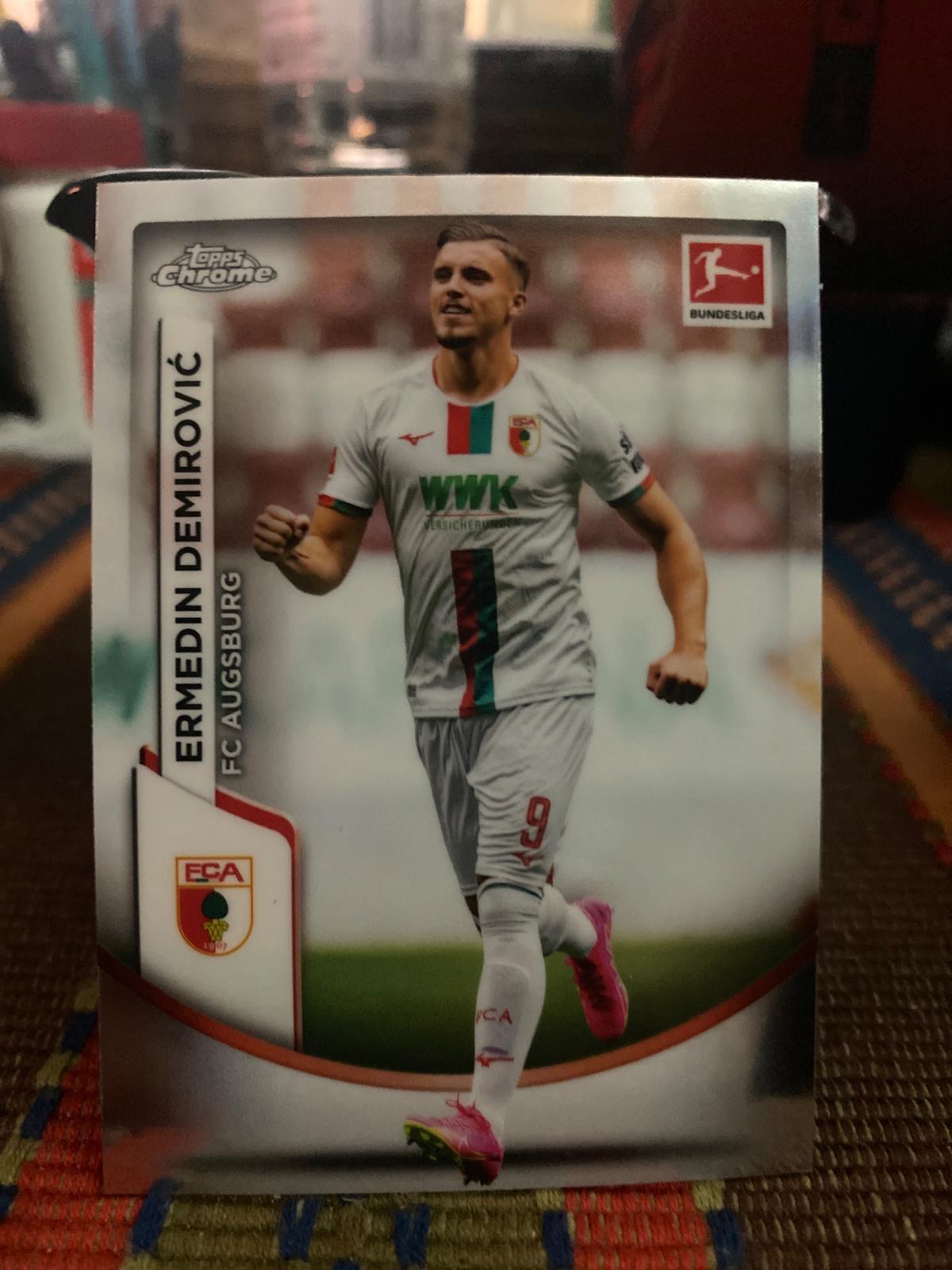 Ermedin Demirovic #1 Soccer Cards 2023 Topps Chrome Bundesliga