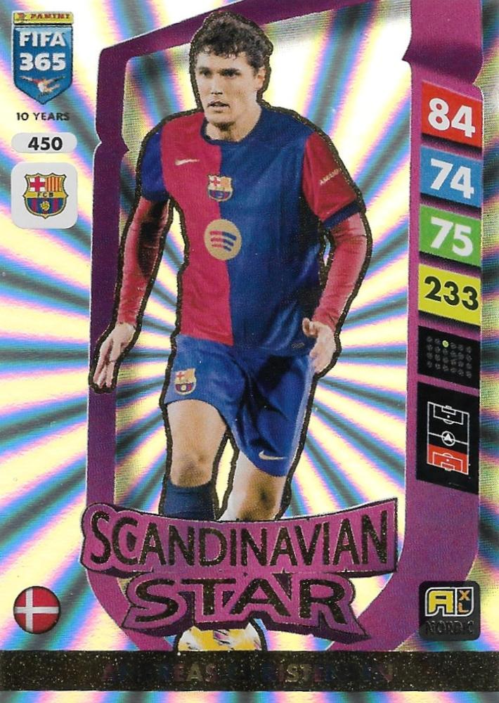 Andreas Christensen #450 2025 Panini Adrenalyn XL FIFA 365 Nordic Edition Exclusives