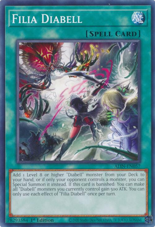 Filia Diabell ALIN-EN057 YuGiOh Alliance Insight