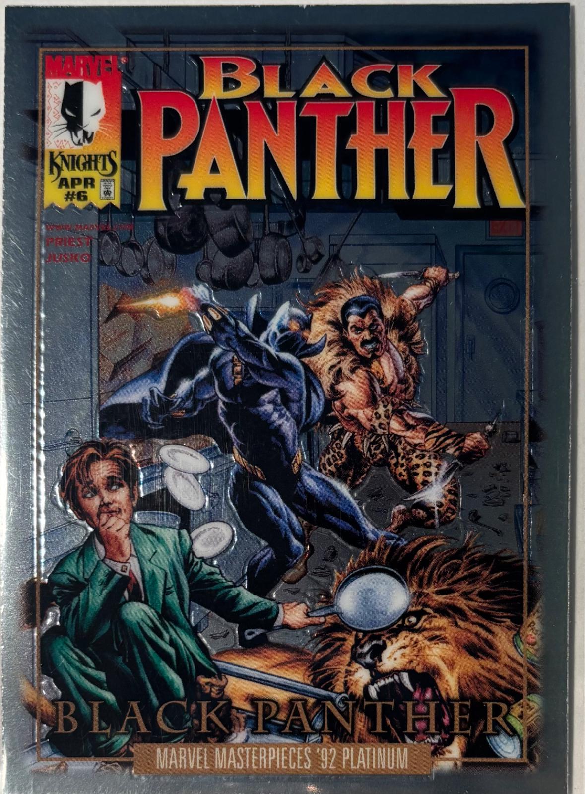 Black Panther 6 #FC-9 Marvel 2024 SkyBox Masterpieces ’92 Platinum Fantastic Cover