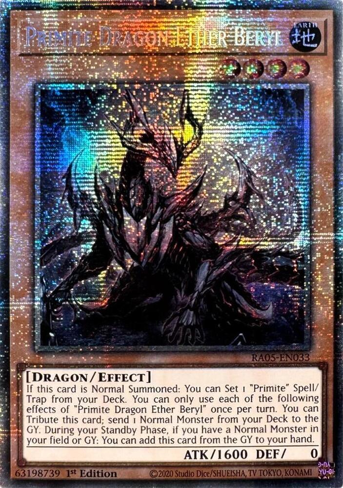 アナザー・ベリル 25th Ether Beryl 原石竜 Primi I1B6 Primite Dragon Ether Beryl Ultimate Rare LOCR-JP046 L.O.