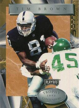Tim Brown #81 1996 Playoff Trophy Contenders Football