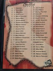 REAR | Chris Mihm Checklist Basketball Cards 2000 Press Pass