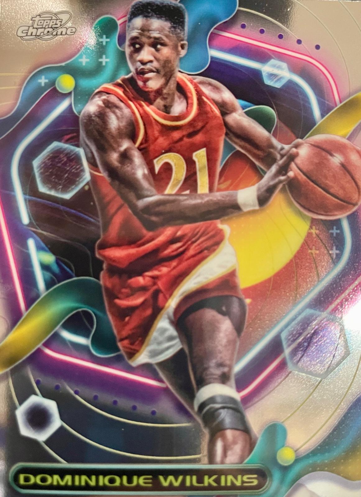 Dominique Wilkins #3 Basketball Cards 2023 Topps Cosmic Chrome