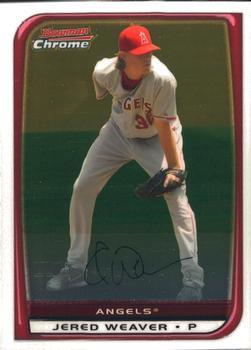 Jered Weaver #7 Baseball Cards 2008 Bowman Chrome