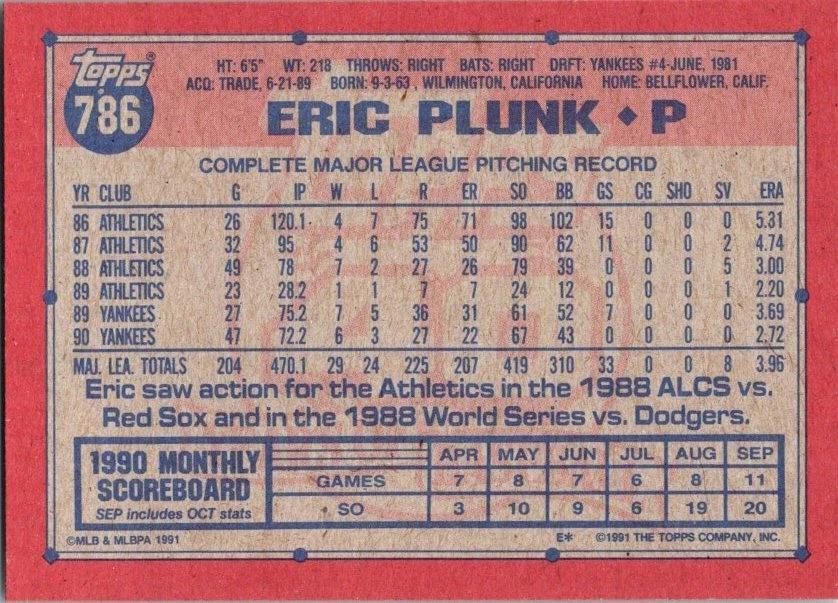 Eric Plunk, Standard, back