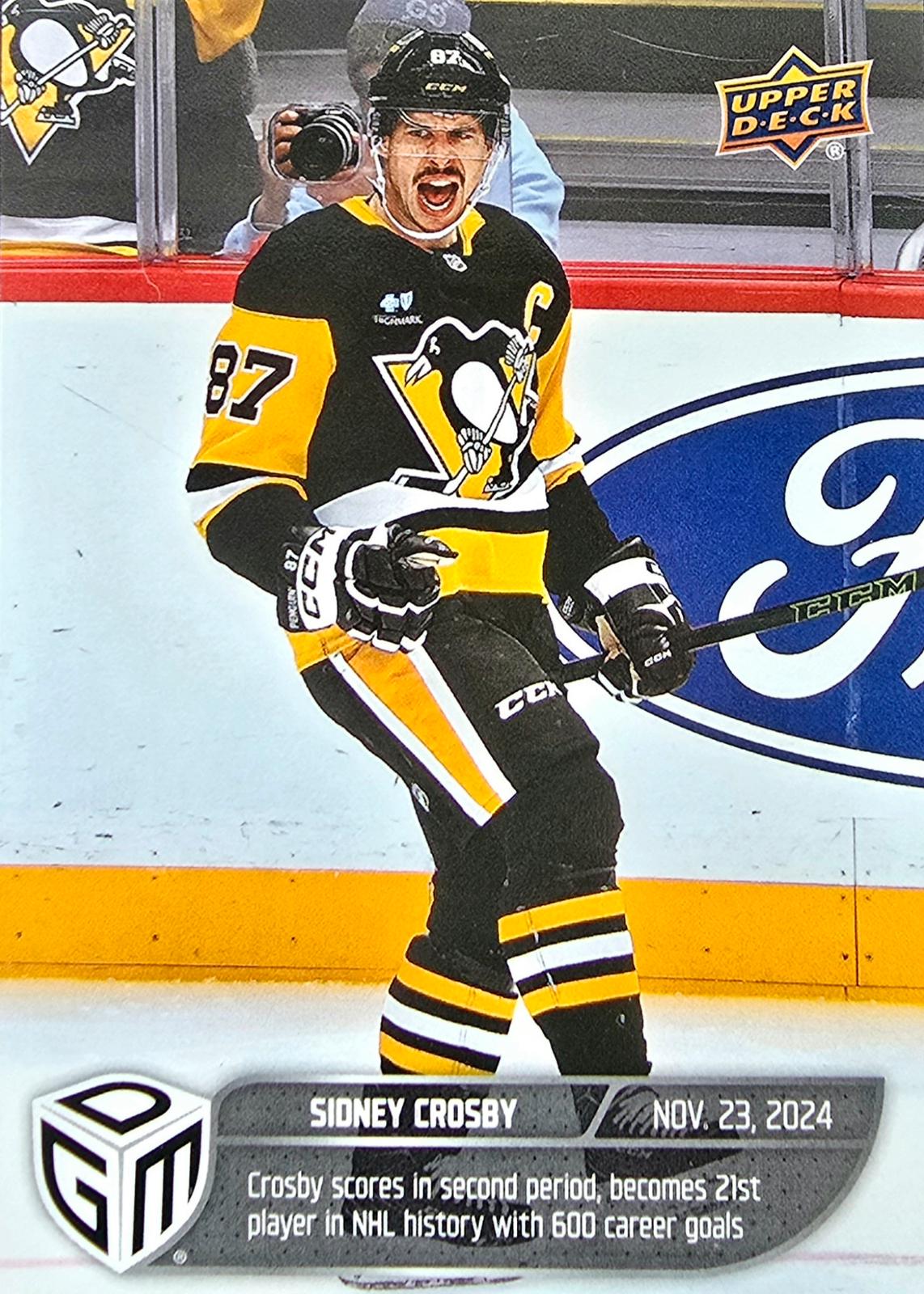 Sidney Crosby #24 2024 Upper Deck Game Dated Moments Hockey