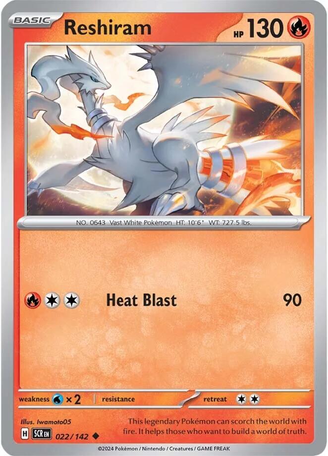 Reshiram #22 Pokemon Stellar Crown