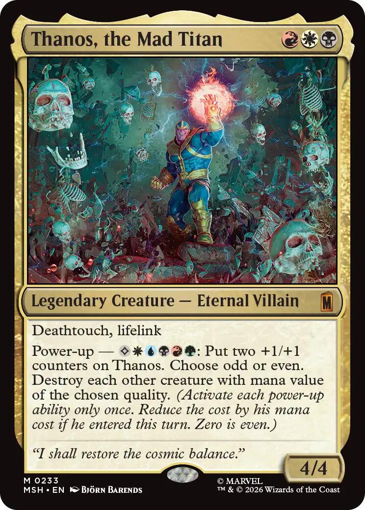 Thanos, the Mad Titan (Magic Marvel Super Heroes)