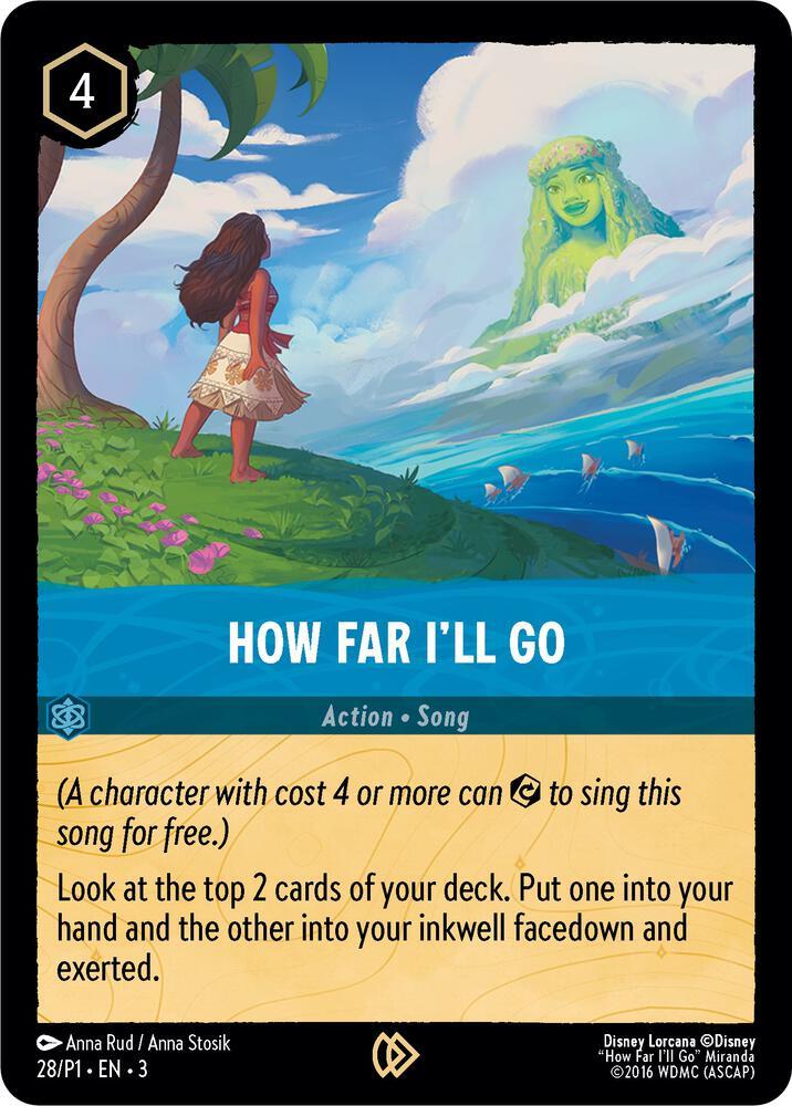 How Far I'Ll Go #28 Lorcana Promo