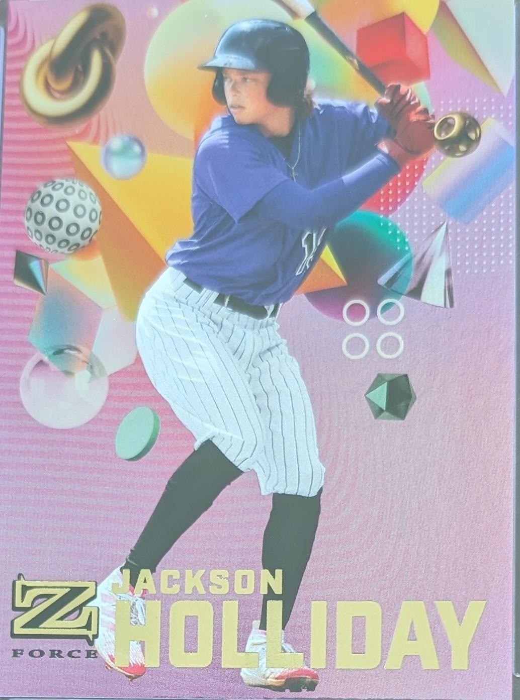 Jackson Holliday #Z-21 Basketball Cards 2022 Skybox Metal Universe Champions Z-Force