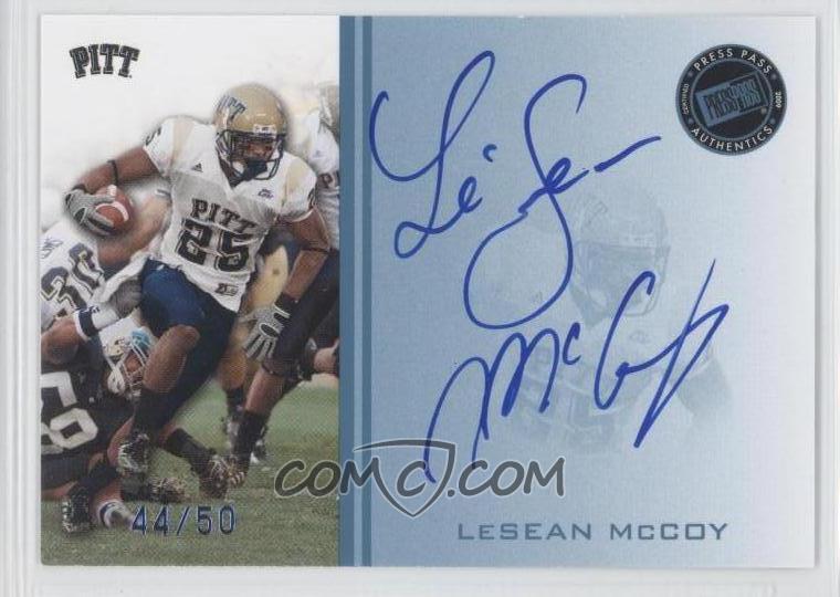 LeSean McCoy #PPS-LM Football Cards 2009 Press Pass Autographs