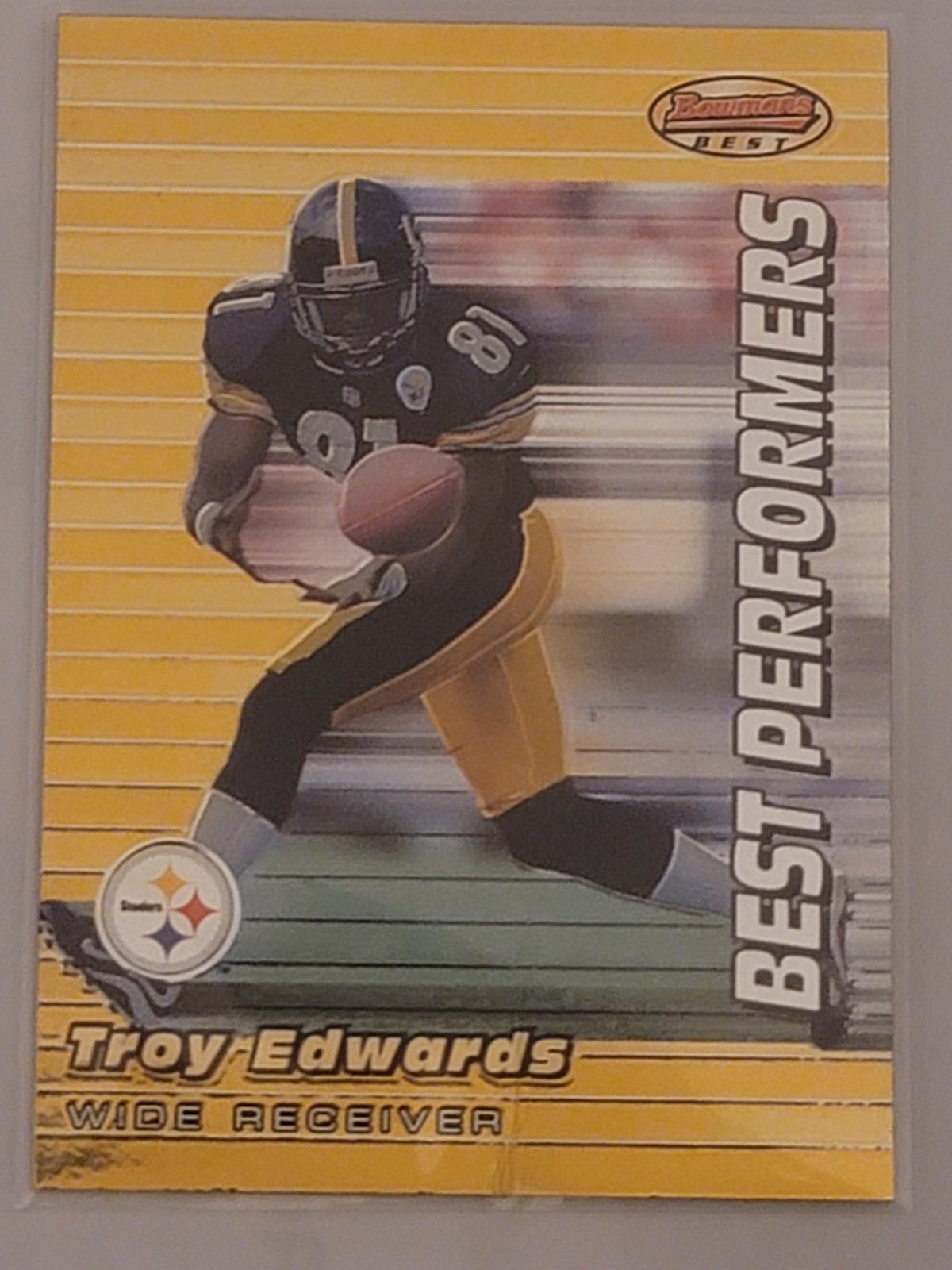 Troy Edwards #96 Football Cards 1999 Bowman's Best