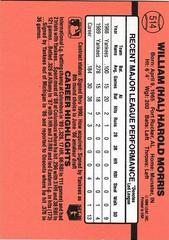 Back Of Card | Hal Morris Baseball Cards 1990 Donruss